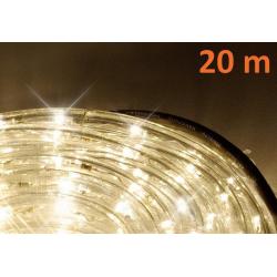 NEXOS LED svetelný kábel 20 m, 480 LED diód, teplá biela