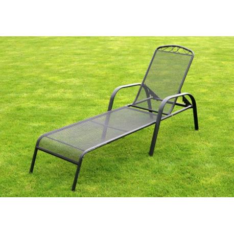 Záhradné kovové polohovateľné ležadlo ZWMC - 53