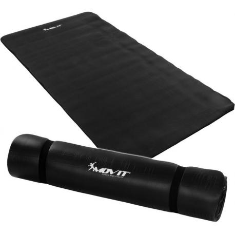 Podložka na jógu MOVIT 190 x 100 x 1,5 cm - čierna