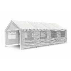 Záhradný párty stan - biely, 4 x 8 m