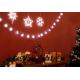 Vianočná dekorácia na okno - sada, hviezdy a vločka LED
