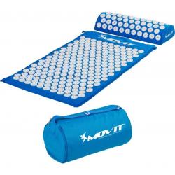 Akupresúrna podložka s vankúšom MOVIT 75 x 44 cm - svetlá modrá