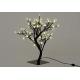 Dekoratívne LED osvetlenie - strom s kvetmi, teplá biela