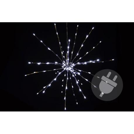Vianočné osvetlenie - meteorický dážď - studená biela, 120 LED, 60 cm