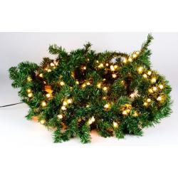 Vianočná dekorácia - girlanda s osvetlením 2,7 m - 200 LED teplá biela