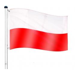 Vlajkový stožiar vrátane vlajky Poľsko - 650 cm