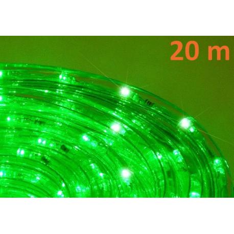 LED svetelný kábel 20 m - zelená, 480 diód