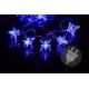 Vianočné LED osvetlenie - hviezdy modré 4 m