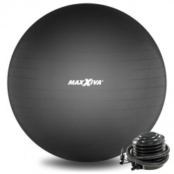 MAXXIVA Gymnastická lopta Ø 65 cm s pumpičkou, čierna