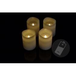 NEXOS Dekoratívna LED sada 4 adventné sviečky, biela