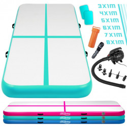 Physionics Airtrack nafukovacia žinenka, 4 m, zelená