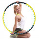 MAXXIVA hula- hoop masážna obruč, 108 cm, čierno-žltá