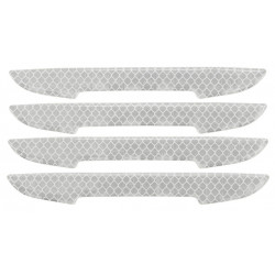 COMPASS chránič dverí samolepiaci DELTA strieborný, 4 ks