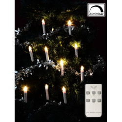 NEXOS Vianočné sviečky na stromček - bezdrôtové, 10 ks