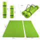 Gorilla Sports Podložka na jogu, 190 x 100 cm, svetlo zelená