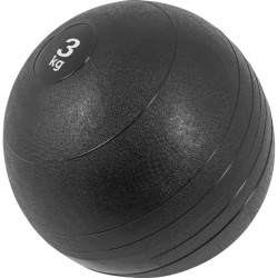 Gorilla Sports Slamball medicinbal, čierny, 3 kg