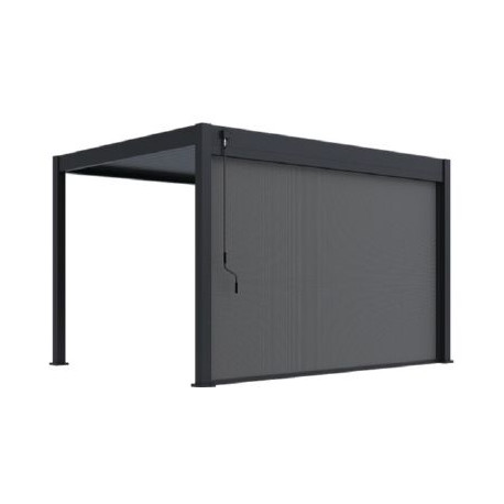 Zástena 2,65 m pre pergolu, antracit, manuálne ovládanie